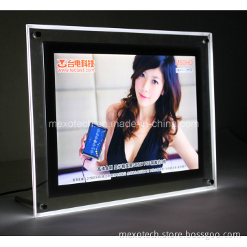 Table-Top LED Home Decoration Acrylic Crystal Picture/ Photo Frame (CST01-A4L-02)